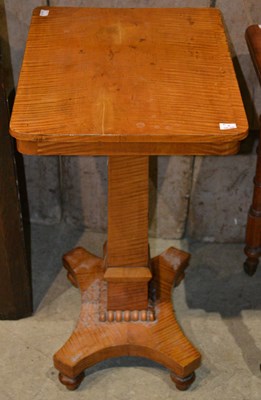 Lot 1196 - A 19th century satin birch occasional table...