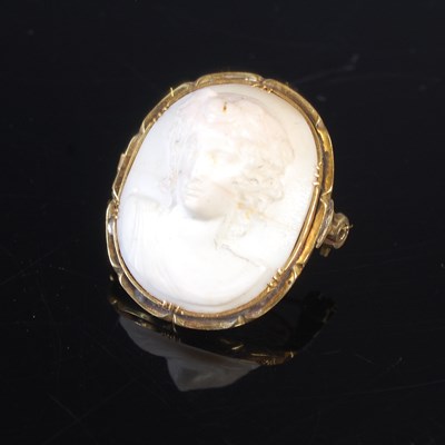 Lot 380 - A late 19th century yellow metal mounted...