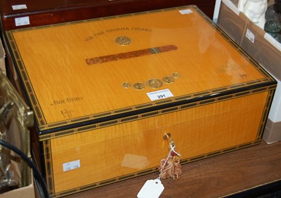 Lot 291 - An Elie Bleu Paris humidor for 'Fine Havana...