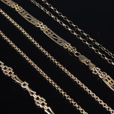 Lot 436 - A group of 9ct gold items, to include a...