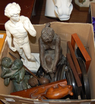 Lot 294 - A box containing various composite figures,...