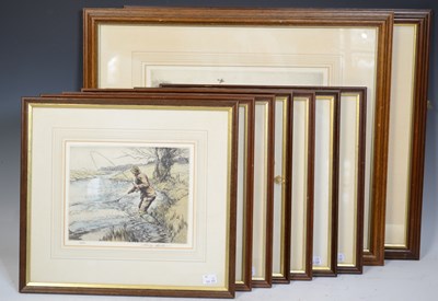 Lot 750 - A group of nine Henry Wilkinson hand-coloured...