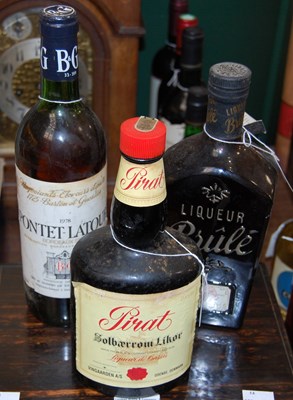 Lot 303 - One bottle of 1978 Pontet-Latour Bordeaux, one...