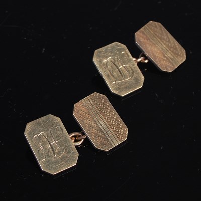 Lot 19 - A pair of vintage 9ct gold and silver 'Sparta'...