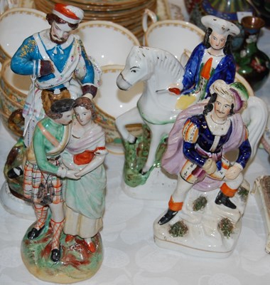 Lot 319 - A porcelain figure group to include a...