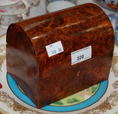Lot 320 - A Thuya wood trinket box