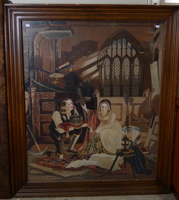 Lot 447A - A 19th century needlework picture, depicting...