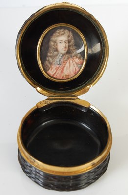 Lot 241 - Jacobite interest: a fine tortoiseshell...