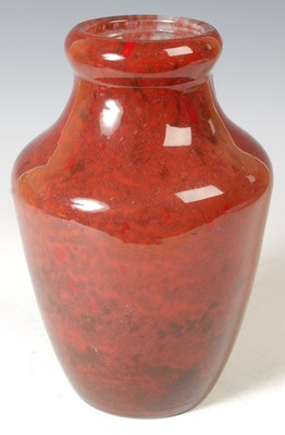Lot 253 - A 20th century Murano style glass vase with...