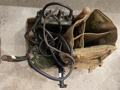 Lot 379 - A box of assorted World War mine detector...