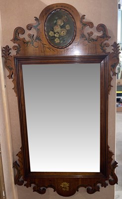 Lot 652 - A George III style painted mahogany fret...