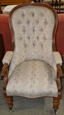Lot 545 - A 19th century mahogany open armchair, with...