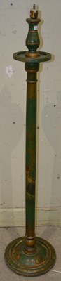 Lot 542 - An early 20th century chinoiserie floor lamp,...