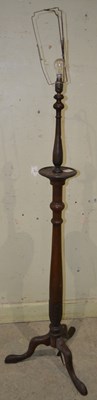 Lot 540 - A 20th century mahogany torchiere style floor...