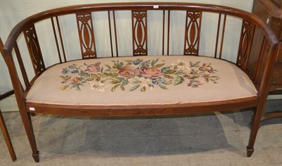 Lot 504 - An early 20th century mahogany sofa, with...