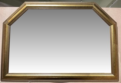 Lot 661 - A 20th century gold framed mirror, with an...