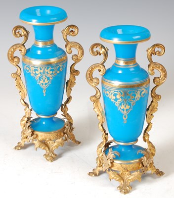 Lot 147 - A pair of late 19th century French gilt metal...