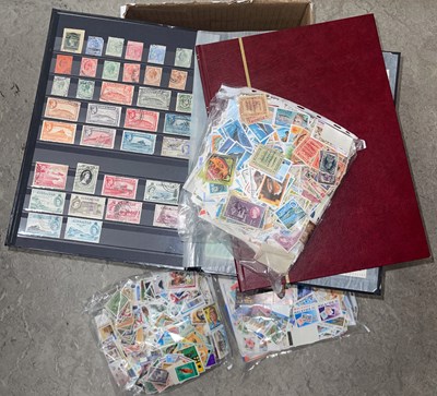 Lot 396 - A box of assorted British Commonwealth stamps,...