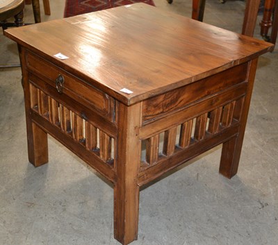 Lot 564 - A 20th century nightstand, the single drawer...
