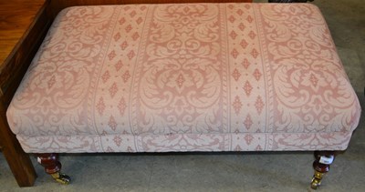 Lot 565 - A 20th century foot stool, of rectangular form,...