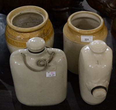 Lot 331 - A group of four stoneware items, to include...