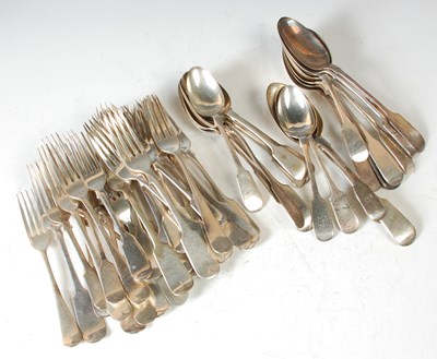 Lot 224 - A box of assorted EP flatware, to include...
