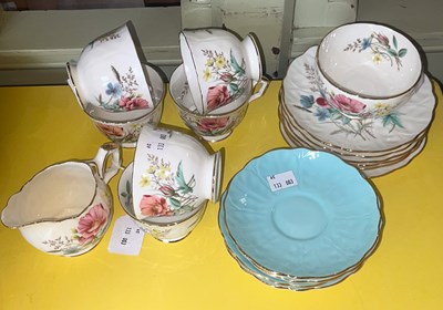 Lot 314 - A mid-20th century Aynsley part tea service...