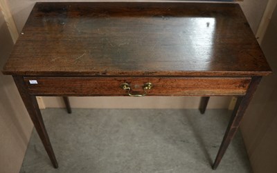 Lot 618 - A 19th century mahogany side table with single...