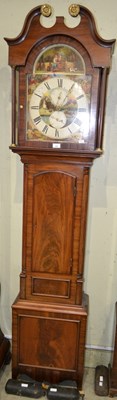Lot 549 - A 19th century Scottish mahogany longcase...
