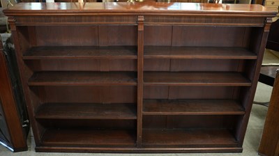 Lot 586 - A late 19th/ early 20th century mahogany open...