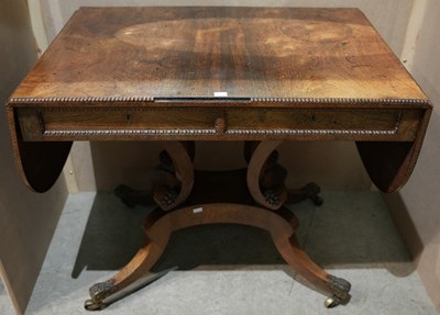 Lot 630 - A Regency style mahogany tea table in the...