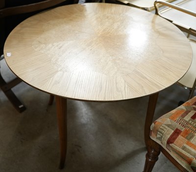 Lot 611 - A 20th century coffee table, the sunburst...