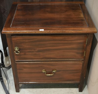 Lot 626 - A 19th century mahogany cupboard / bedside...