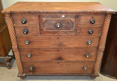 Lot 507 - A 19th century Scottish chest of drawers, the...