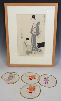 Lot 313A - After Chobunsai Eishi (Japanese) Ohane and...