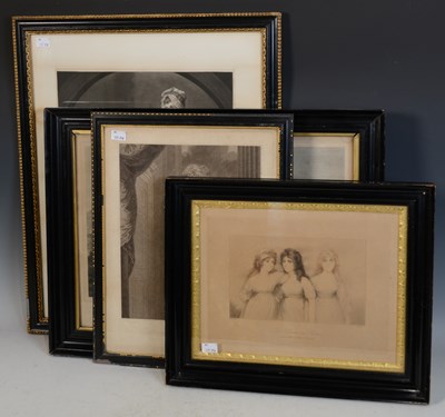 Lot 408 - After George Romney (1734-1802) Mrs Jordan in...