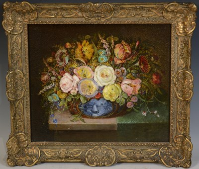 Lot 449 - Reynold (early 20th century) Still life oil on...