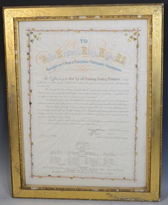 Lot 470 - 1st Ayr & Galloway Artillery Volunteers, an...