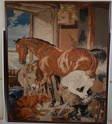 Lot 434 - A 19th century needlework tapestry, after...