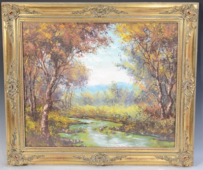 Lot 454A - 20th century European School Forest landscape...