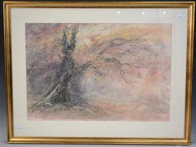 Lot 488 - Contemporary artwork Withered tree in autumnal...