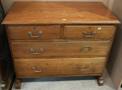 Lot 623 - A late 19th century two over two chest of...