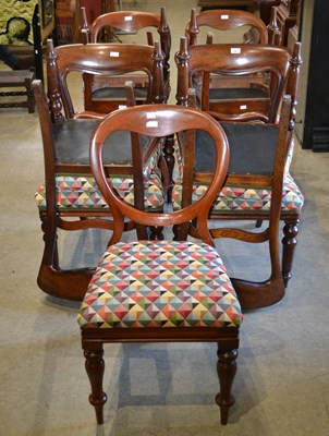 Lot 599 - A Harlequin set of nine 19th century mahogany...