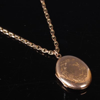 Lot 15A - A yellow metal pendant necklace, the necklace...