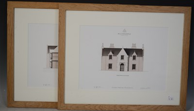 Lot 472 - Architectural elevation prints of Killiehuntly...