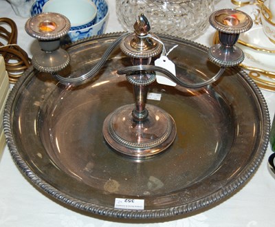Lot 352 - A large electroplated footed dish inscribed in...