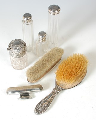 Lot 129 - A Birmingham silver mounted cut glass...