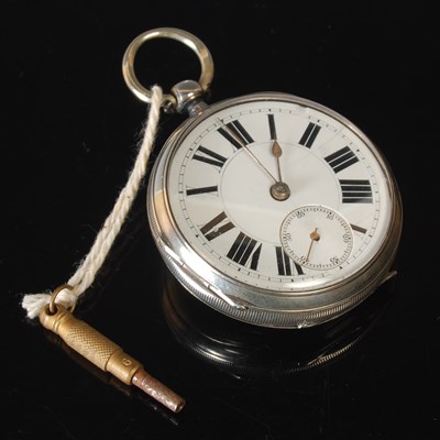 Lot 156 - A Chester silver cased open face pocket watch...