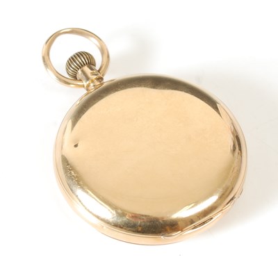 Lot 157 - An 18ct gold cased Hunter pocket watch, with...