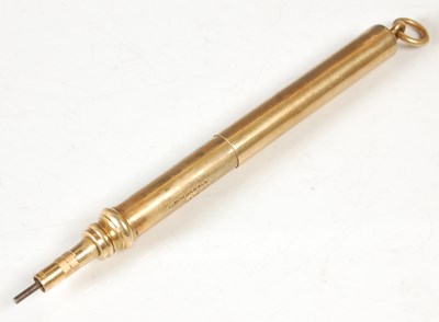 Lot 159 - An 18ct gold propelling pencil, with London...